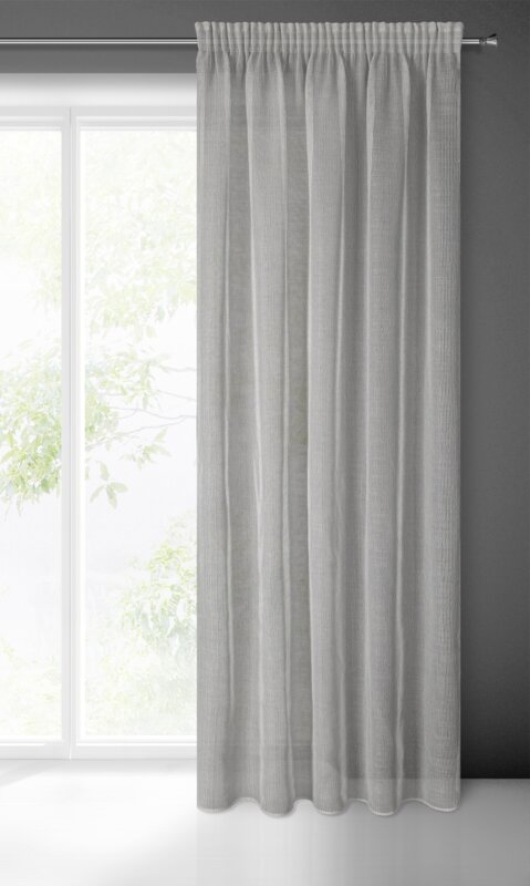 Zasłona gotowa Kim 2 szara 140 x 300 cm – wprowadza świeżość