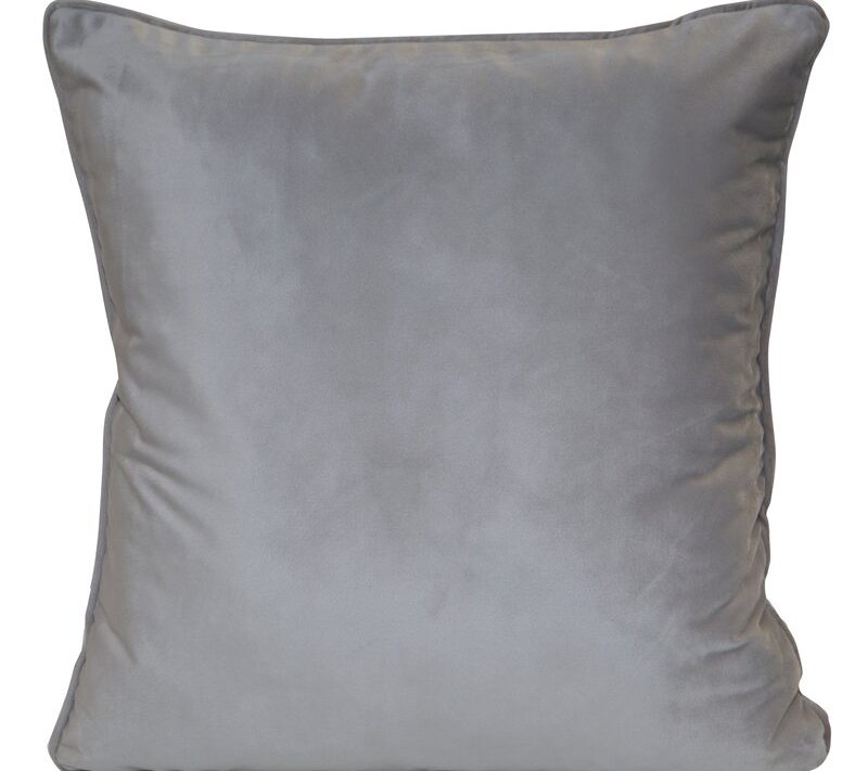 Poszewka velvet szarobeżowa 45 x 45 cm – doda przytulności