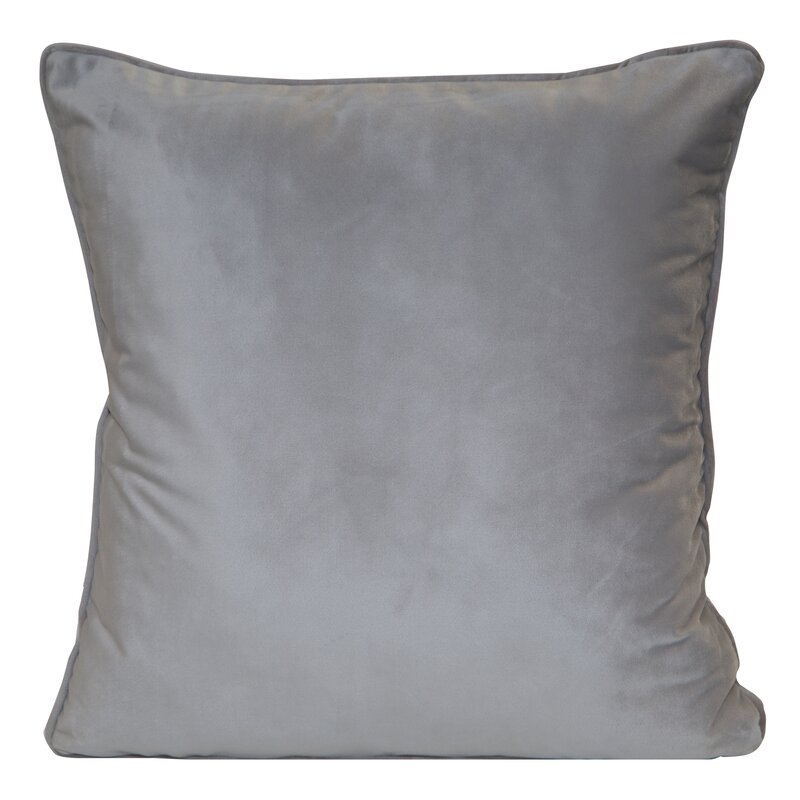 Poszewka velvet szarobeżowa 45 x 45 cm – doda przytulności