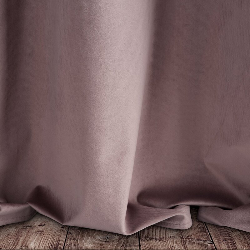 Zasłona gotowa Pierre pudrowy róż 140 x 250 cm – nada przytulności