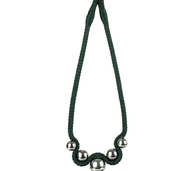 Sznur dekoracyjny Mali ciemnoturkusowy 76 x 16 cm – do upinania zasłon
