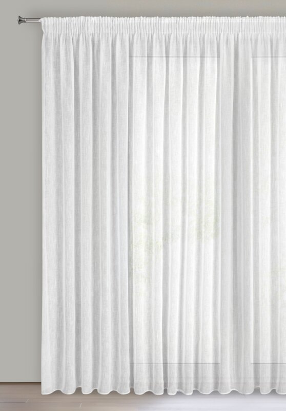 FIRANA GOTOWA CARLA NA TAŚMIE 300 X 270 CM BIAŁY