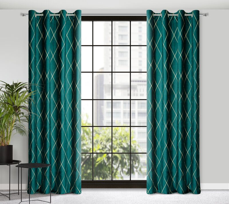 Zasłona welwetowa Pierre Cardin Margo turkusowa 140 X 250 CM – miękka i przytulna