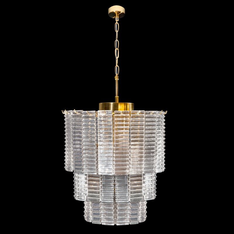 Lampa wisząca Dalia złota fi 42 x 50 cm – luksusowy blask