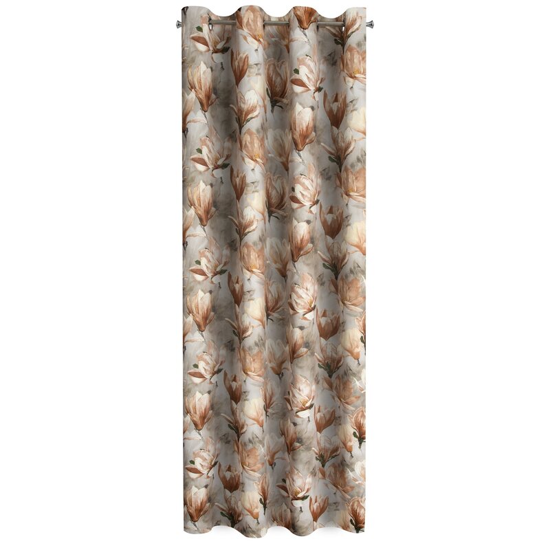 Zasłona gotowa LARI ciemnobeżowa 140 x 250 cm – dodaje przytulności