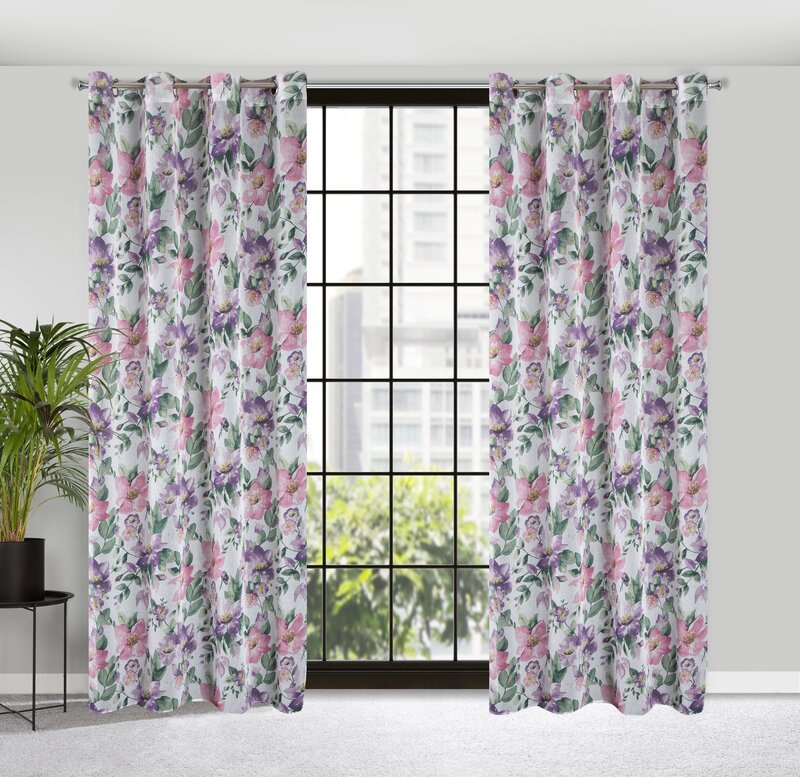 ZASŁONA GOTOWA IRIS 135 X 250 CM BIAŁY