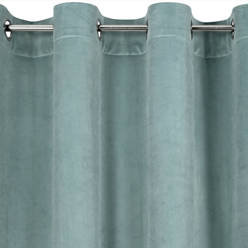 Zasłona gotowa Melanie szałwiowa 140 X 250 CM – miękka i elegancka