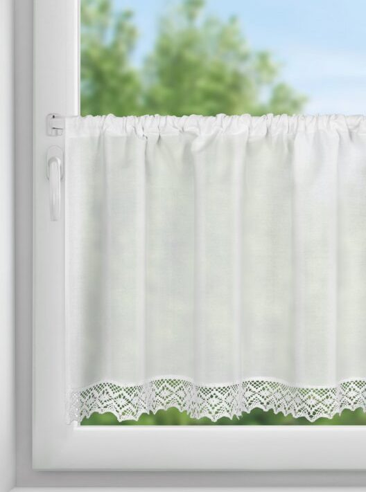 Firana gotowa Clarie biała 150 x 60 cm – rozprasza światło