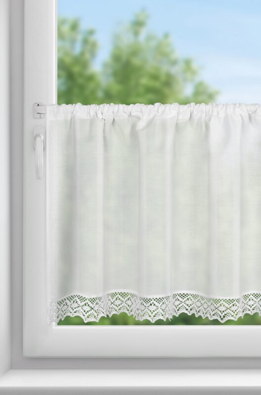Firana gotowa Clarie biała 150 x 60 cm – rozprasza światło