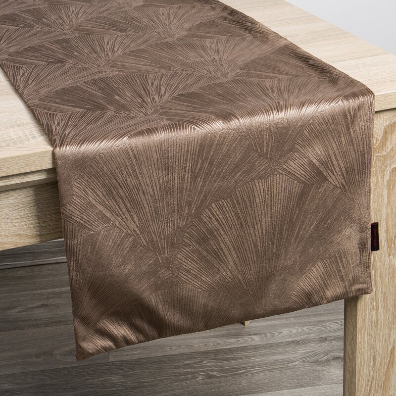 Bieżnik welwetowy Pierre Cardin brązowy 40 x 140 cm – doda blasku stołowi