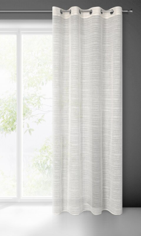 Firana gotowa Aria beżowa 140 x 250 cm – rozprasza światło