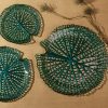 Patera szklana Mela turkusowa 19 x 3 cm – idealna na przekąski
