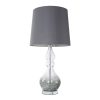 Lampa podłogowa Beth bordowa O 41 x 172 cm – z welwetowym abażurem