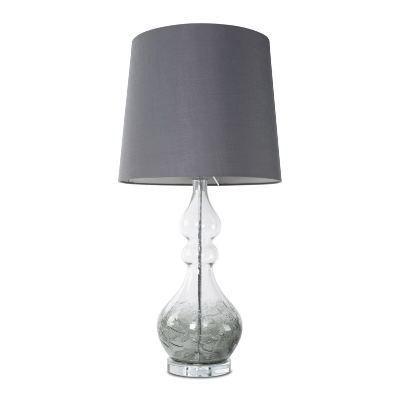 Lampa stołowa TIANA stalowa O 32 x 76 cm – subtelny blask w domu