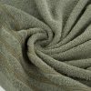 Ręcznik do rąk 30x50 cm bawełniany kolor oliwkowy z ozdobną bordiurą 380 g/m2 SABA – miękki i chłonny