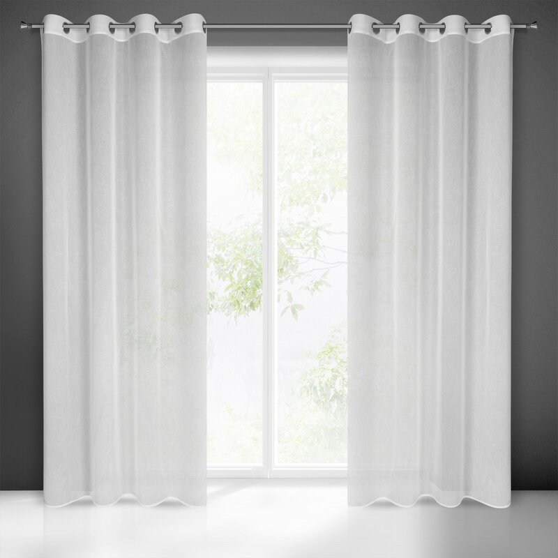 Firana gotowa Sandra biała 140 x 250 cm – dodaje lekkości
