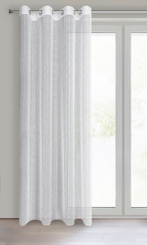 Firana gotowa Becky biała 140 X 250 CM – rozświetla wnętrze