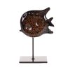SZKLANA FIGURKA DEKORACYJNA GRETA (02) 13 X 6 X 19 CM BRĄZOWY CS/GRETA/FIG/02 13X6X19 CZAR+BRĄZ