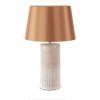 Lampa stołowa EDNA kremowa fi 33 x 56 cm – tworzy nastrój