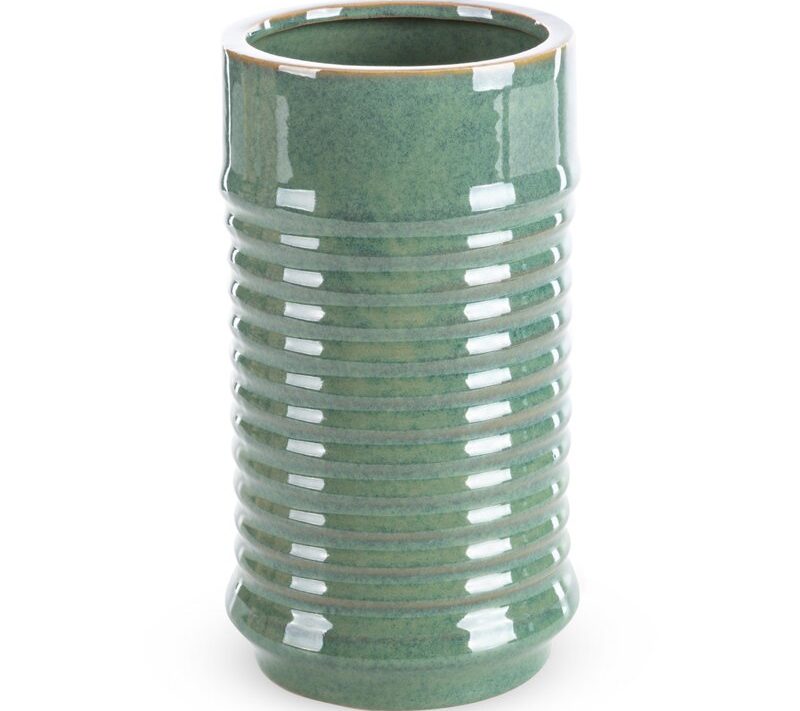 Wazon ceramiczny Sami zielony fi 15 x 26 cm – na suszone kwiaty