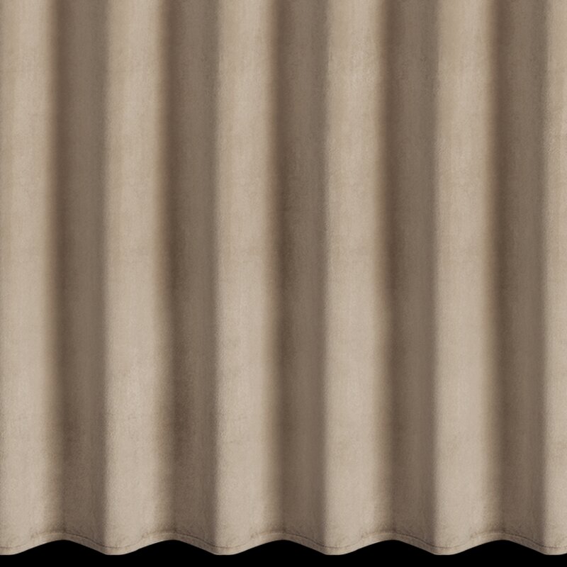 Zasłona gotowa ciemnobeżowa 140 x 270 cm – zaciemnienie sypialni