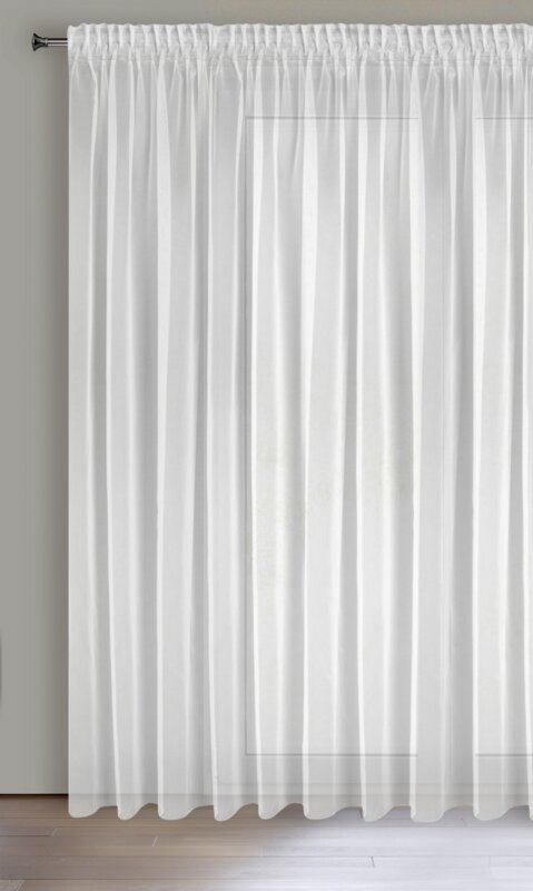 Firana gotowa ESEL biała 350 x 250 cm – rozjaśnia wnętrze