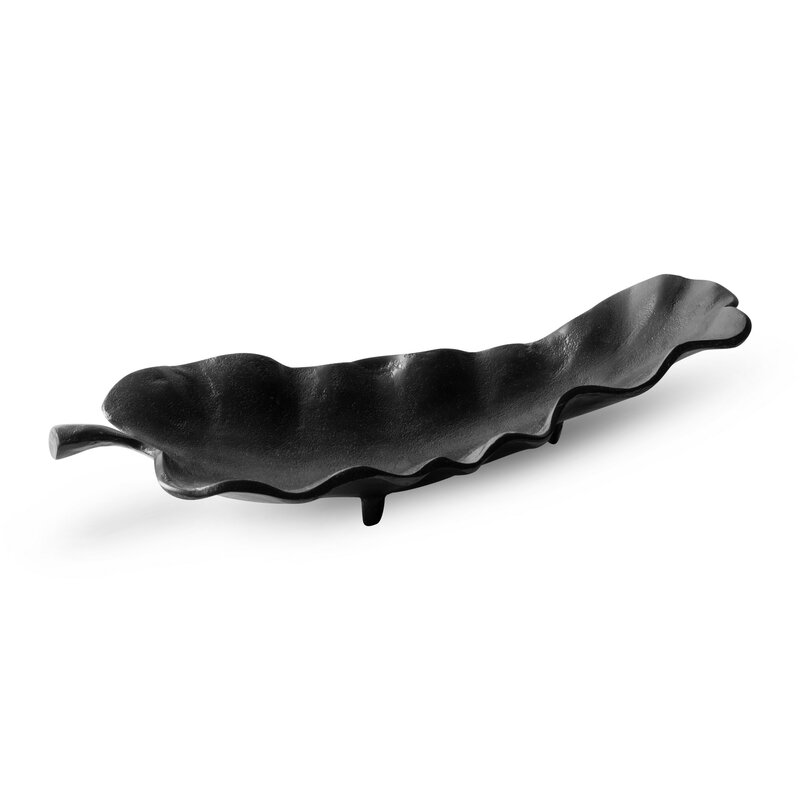 PATERA DEKORACYJNA KELSI (04) 43 X 19 X 12 CM CZARNY