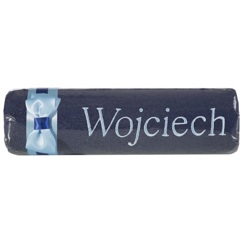 RĘCZNIK Z HAFTEM WOJCIECH 50 X 90 CM GRANATOWY RE/M/WOJCIECH 50X90 GRAN
