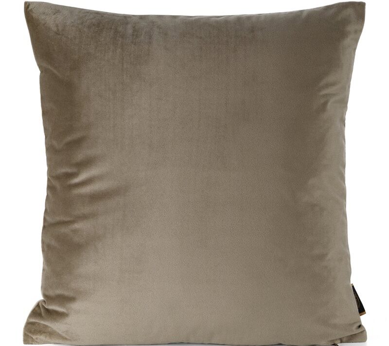 Poszewka velvet beżowa 60 x 60 cm – doda ciepła wnętrzu