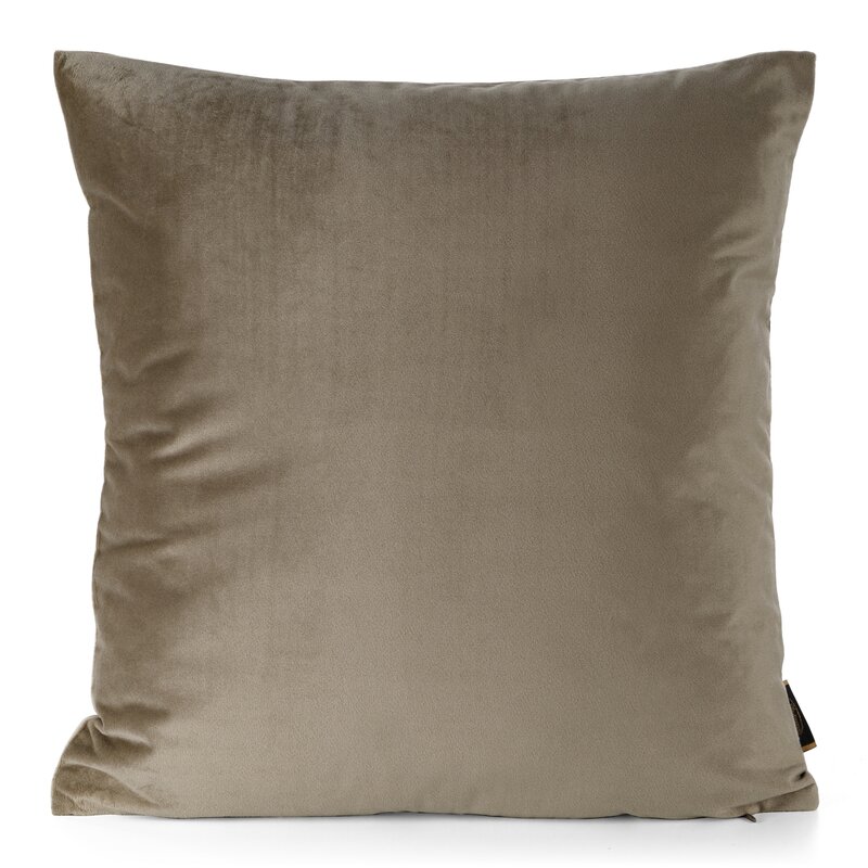 Poszewka velvet beżowa 60 x 60 cm – doda ciepła wnętrzu