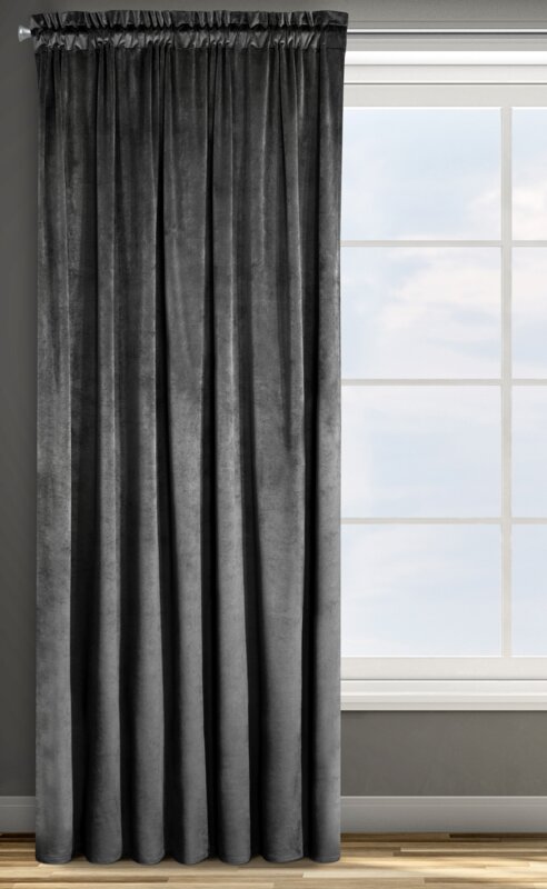 Zasłona gotowa D91 czarna 140 x 270 cm – zaciemnia pomieszczenie