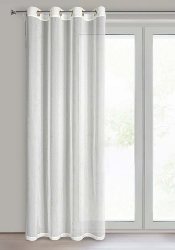 Zasłona gotowa Hera biała 140 x 250 cm – rozjaśnia wnętrze
