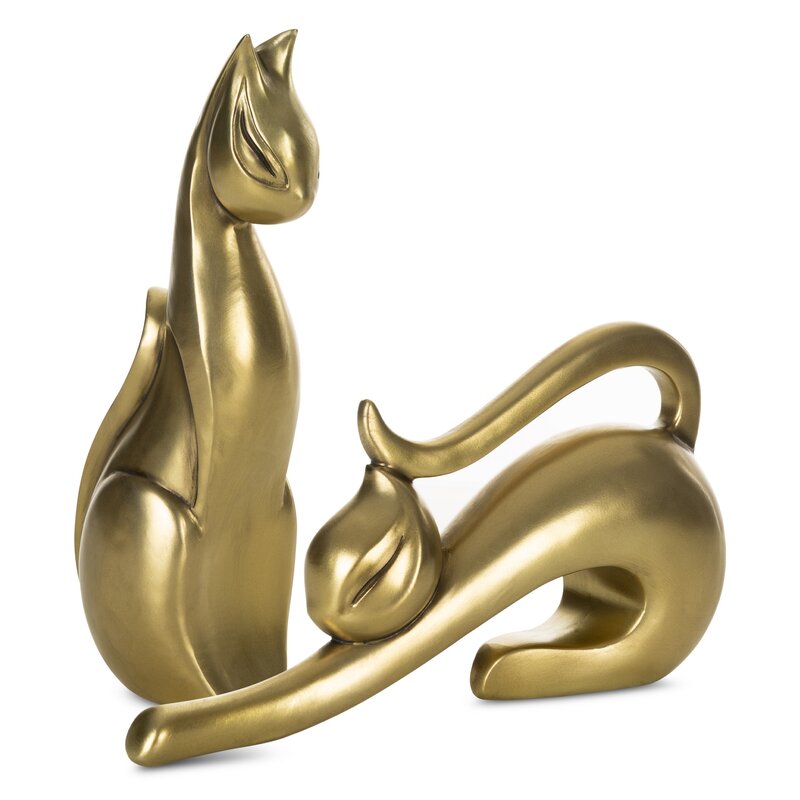 Figurka ceramiczna Kati złota 28 x 7 x 16 cm – stylowa ozdoba