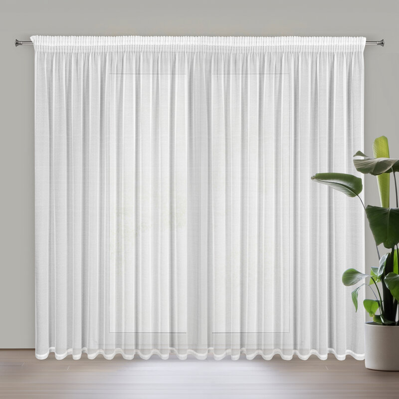 Firana gotowa Vanesa biała 300 x 270 cm – rozprasza światło