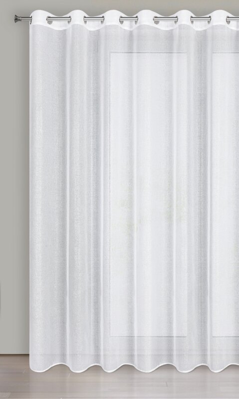 Firana gotowa Lena biały 350 x 250 cm – rozświetla wnętrze