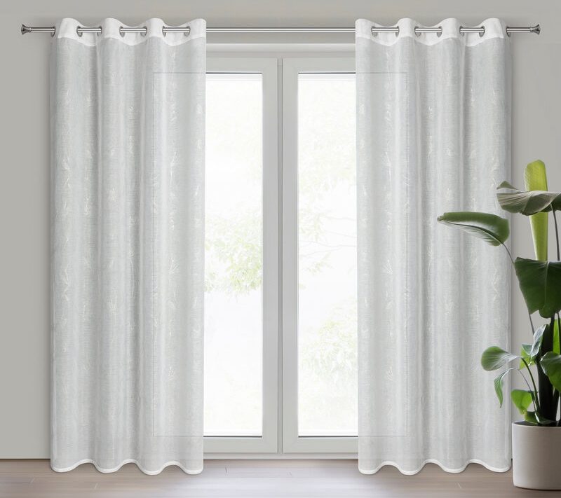 Firana gotowa Amalia biała 140 x 250 cm – rozprasza światło