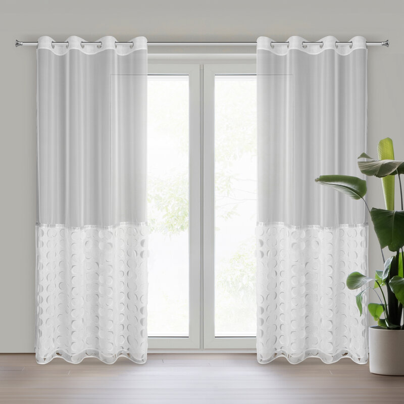 Firana gotowa Debora biała 140 X 250 CM – rozjaśnia i dodaje lekkości