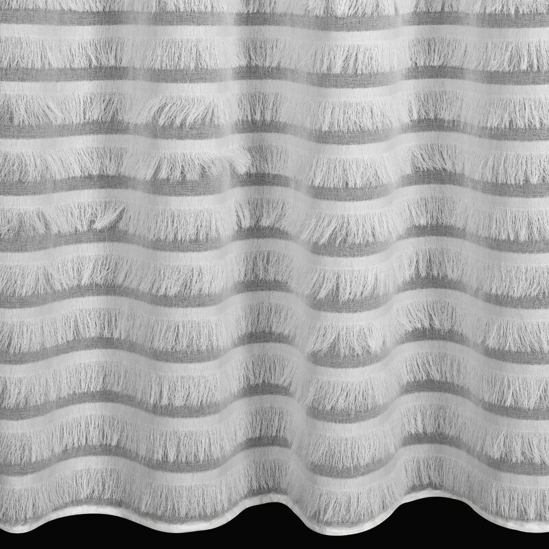 Firana gotowa biała 140 x 250 cm – rozjaśnia wnętrze