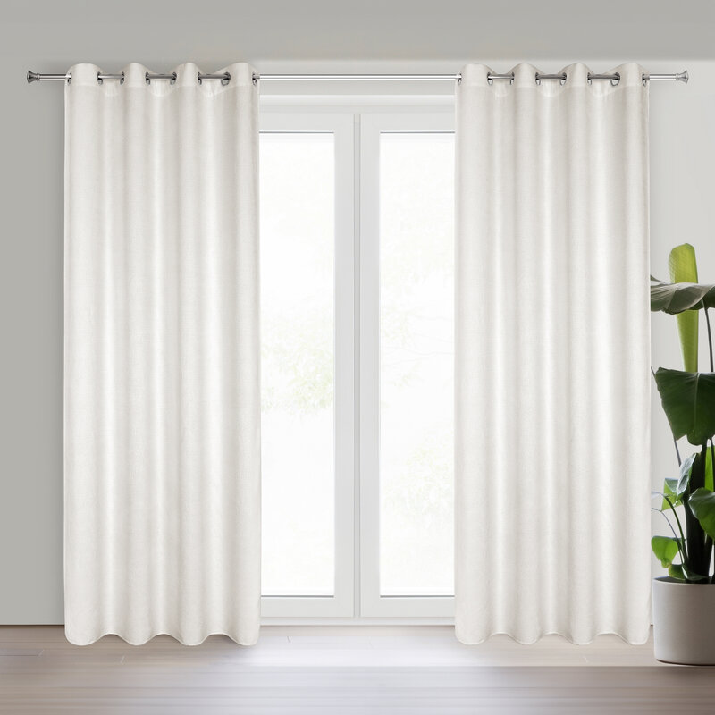 Zasłona gotowa Aleta jasnobeżowa 135 x 250 cm – zapewni prywatność
