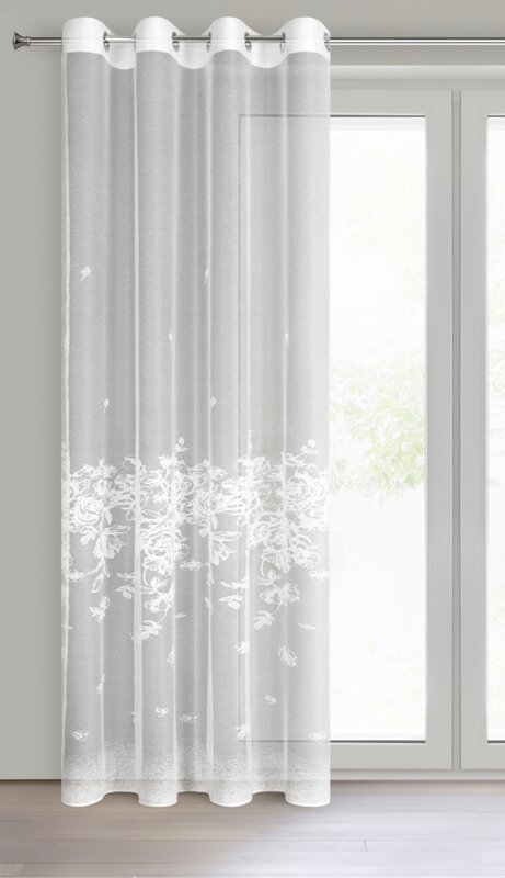 Firana gotowa Alexia biała 140 x 250 cm – rozprasza światło
