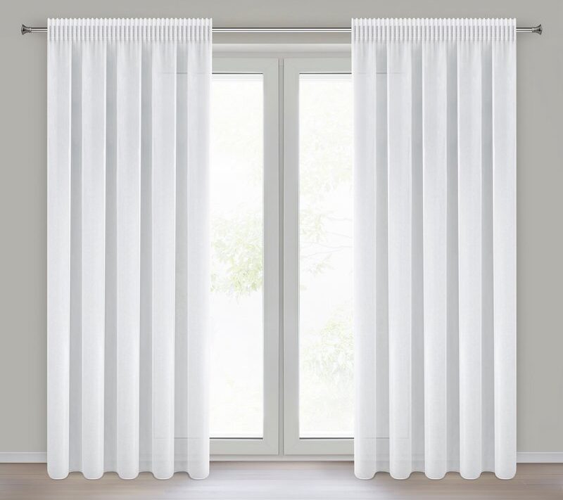 Firana gotowa Dalia biała 140 x 270 cm – rozprasza światło