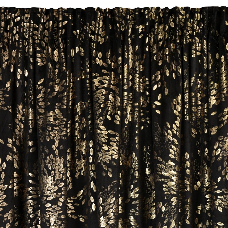 Zasłona gotowa Felis czarna 140 x 270 cm – zaciemniająca i elegancka