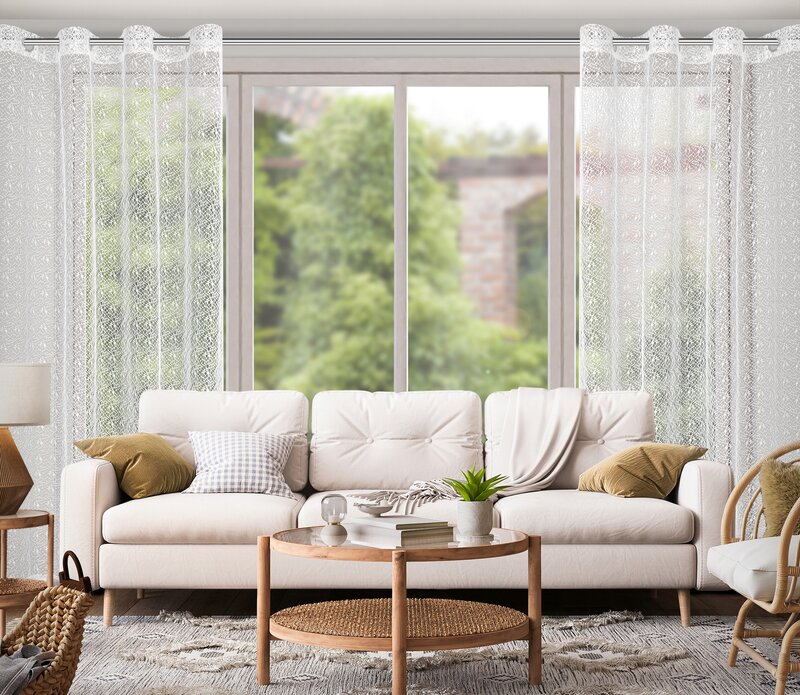 Zasłona gotowa Ellissa biała 140 x 250 cm – rozjaśnia wnętrze