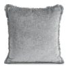 Poszewka szenil Adia srebrna 45 x 45 cm – doda przytulności