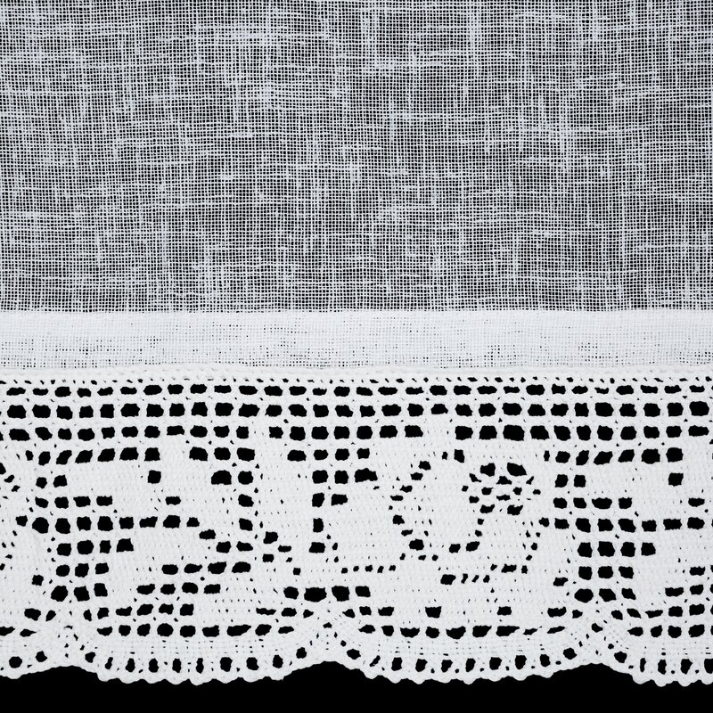 Firana gotowa zazdrostka Lari biała 150 X 30 cm – rozprasza światło