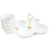 Patera ceramiczna Gaia kremowa O 28 X 11 cm – na owoce i słodycze