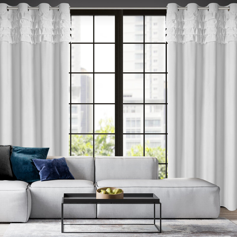 Zasłona gotowa Erin biała 140 X 250 cm – przytulna i stylowa