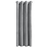 Zasłona gotowa srebrna 140 x 250 cm – wprowadza blask