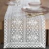 Bieżnik ażurowy biały 32 x 140 cm – rozjaśnia wnętrze