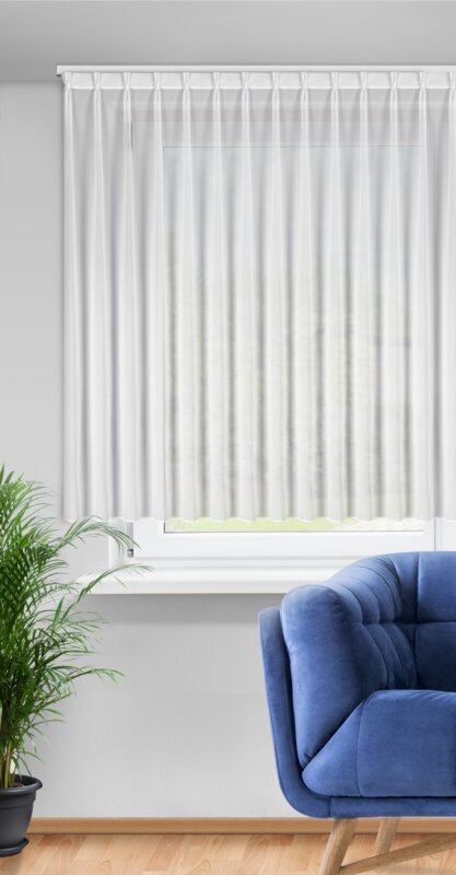 Firana gotowa Ruby biała 230 x 170 cm – rozjaśnia wnętrze